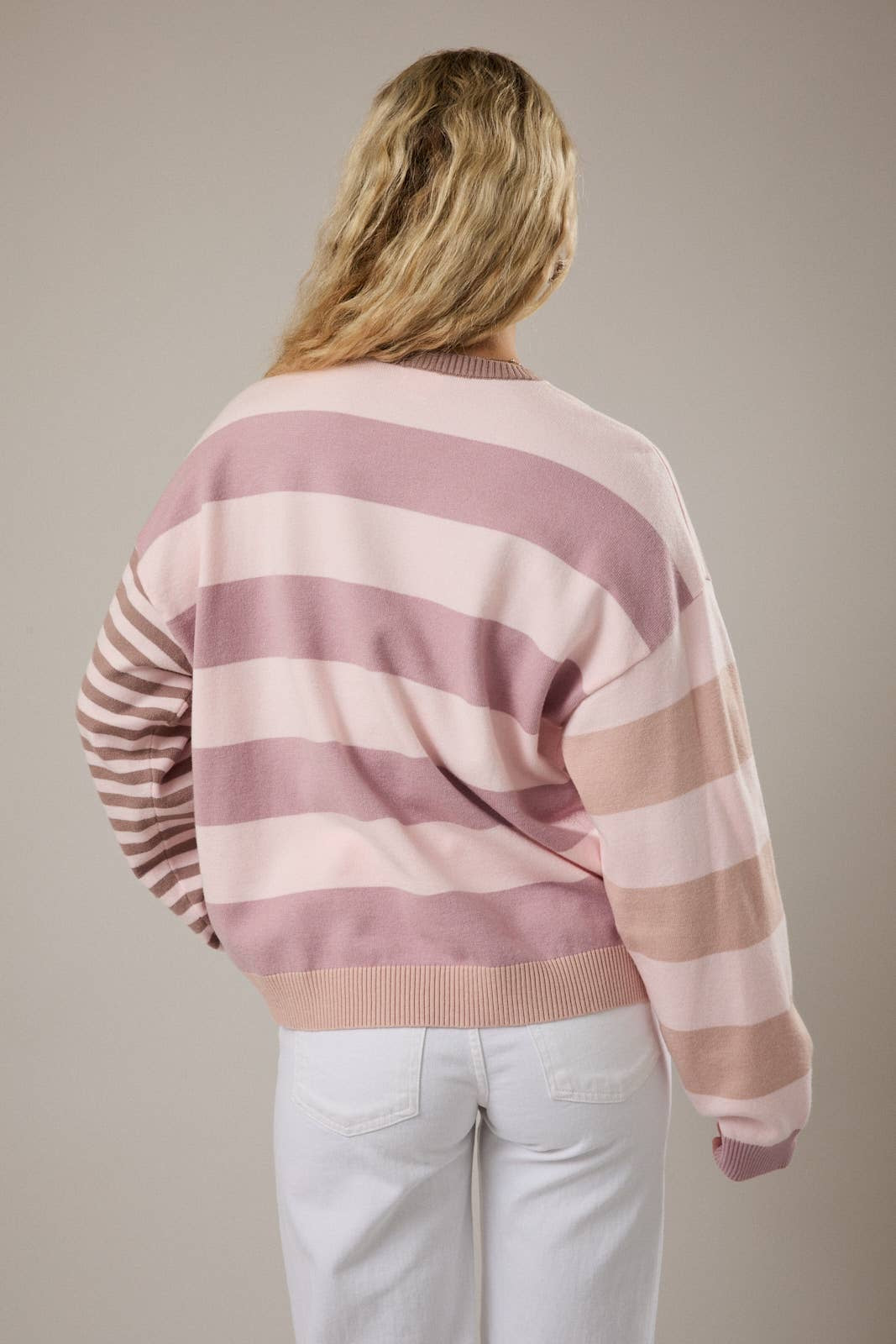Multi Pink Stripe Sweater