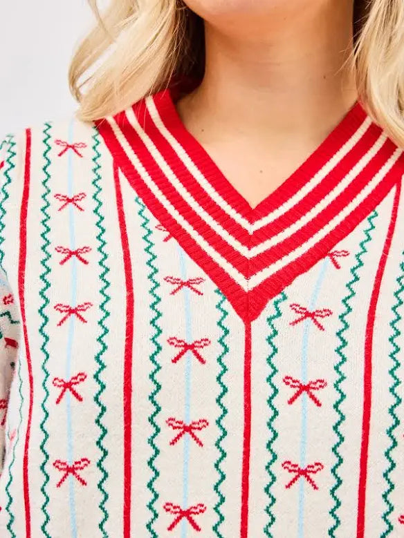 Mary Square In a Bow Sweater