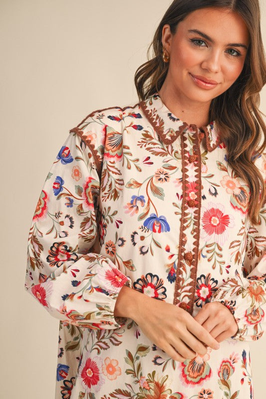 Petals & Poetry Mini Dress
