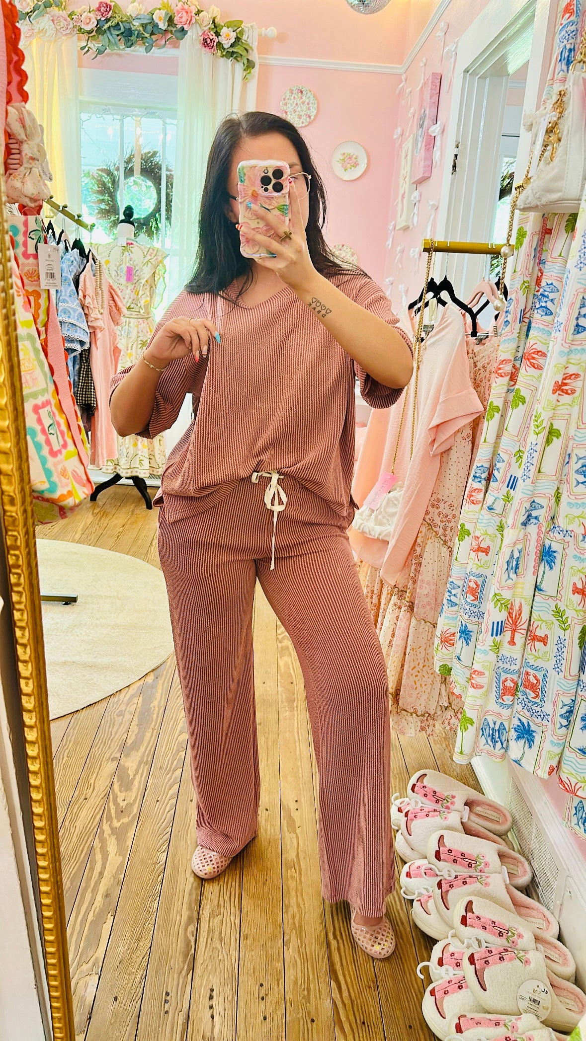 Raised Rib Matching Set