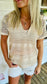 Sunwashed Lace Top