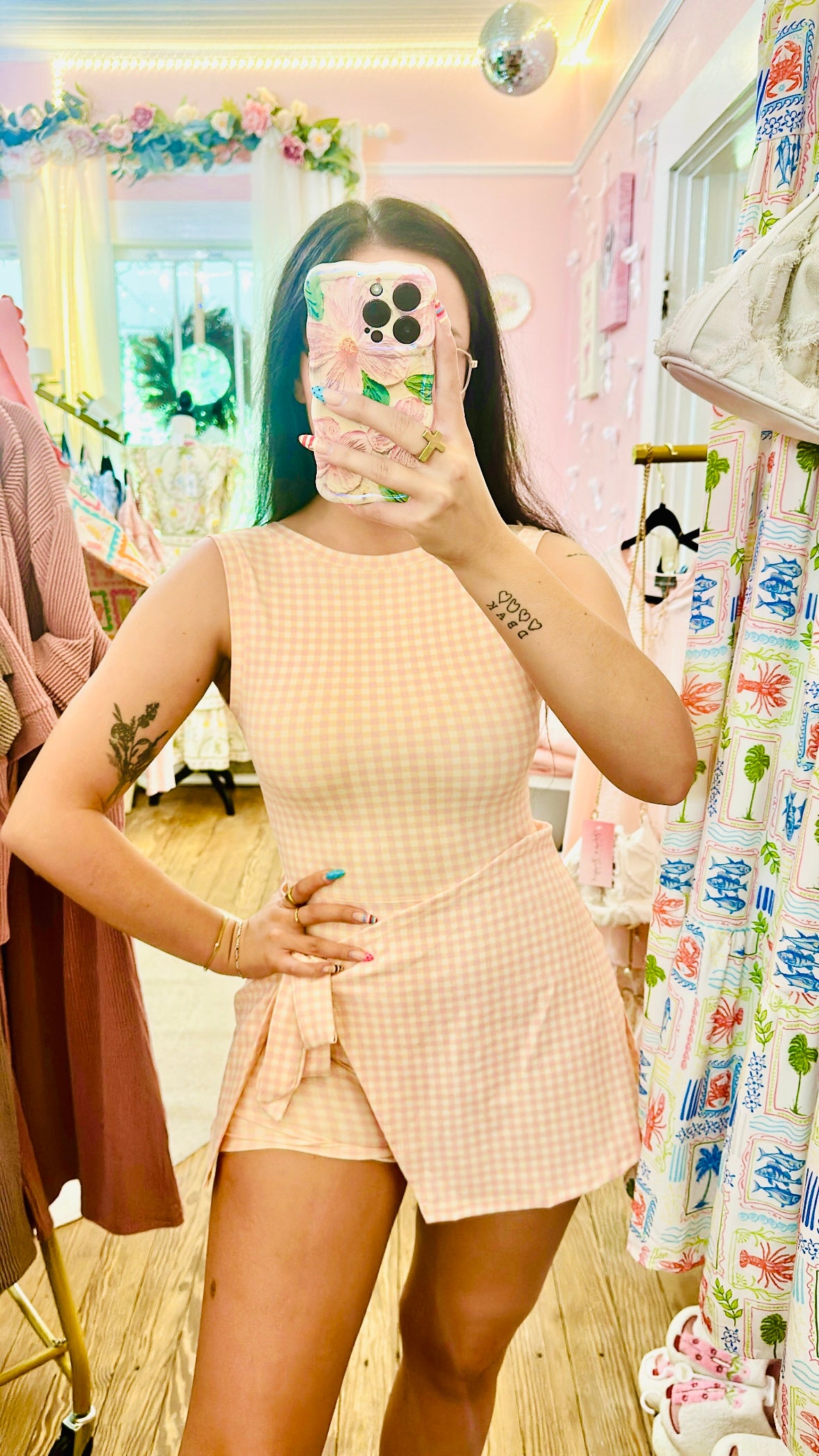 Sporty Gingham Dress
