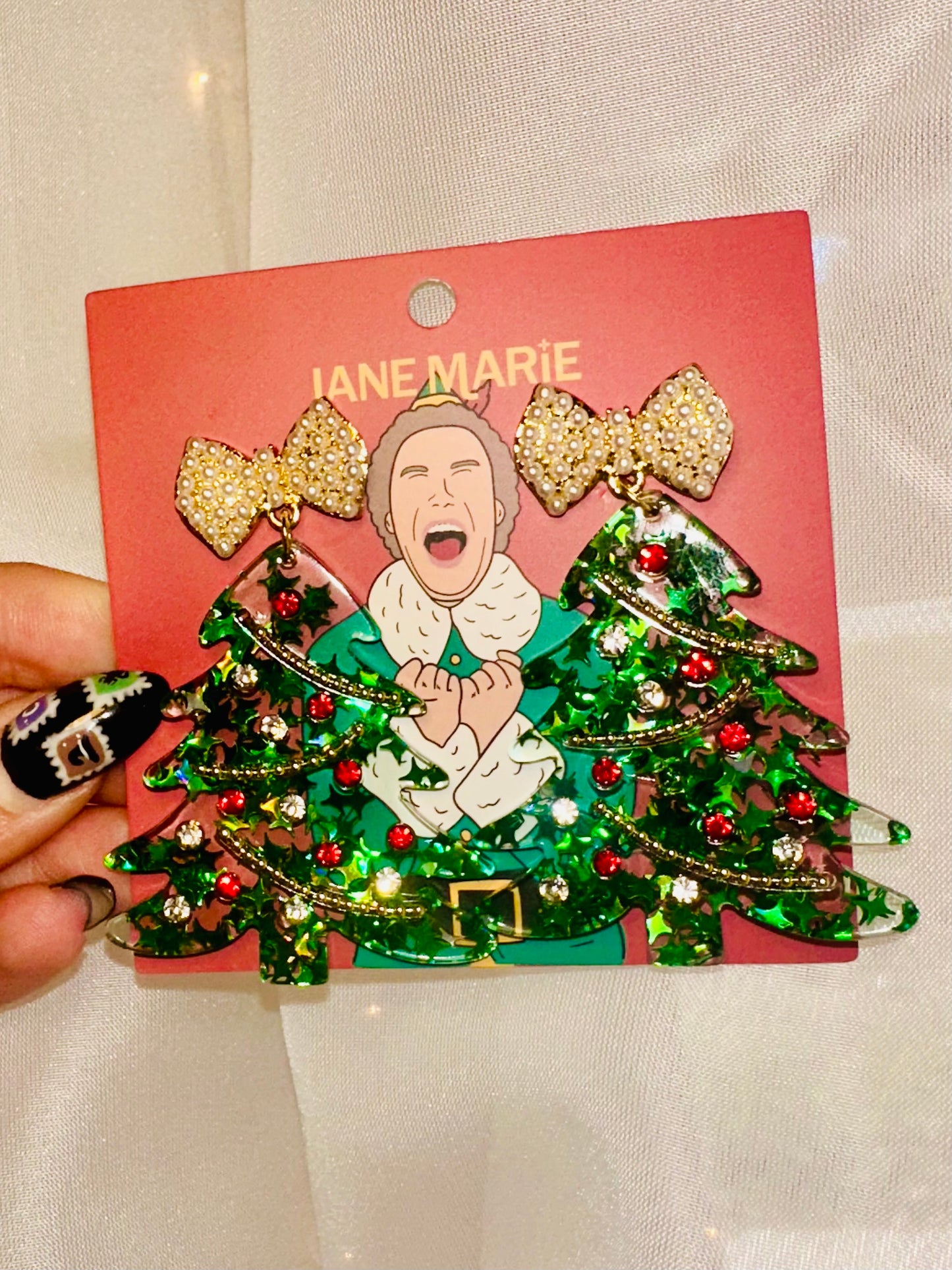 Jane Marie Christmas Tree Earrings