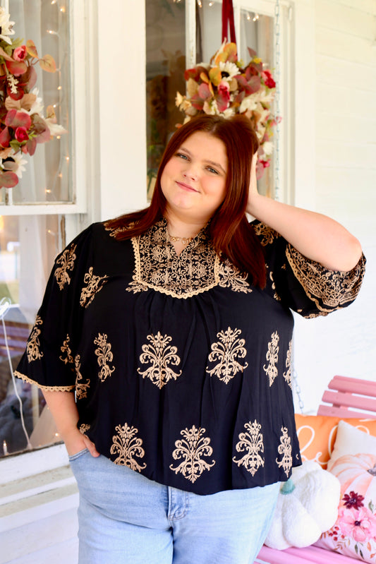 PLUS-Simply Slaying Blouse