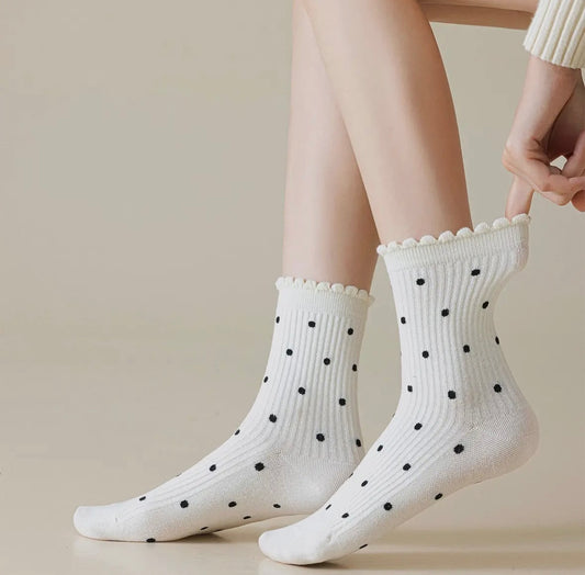 Polka Dot Breathable Socks