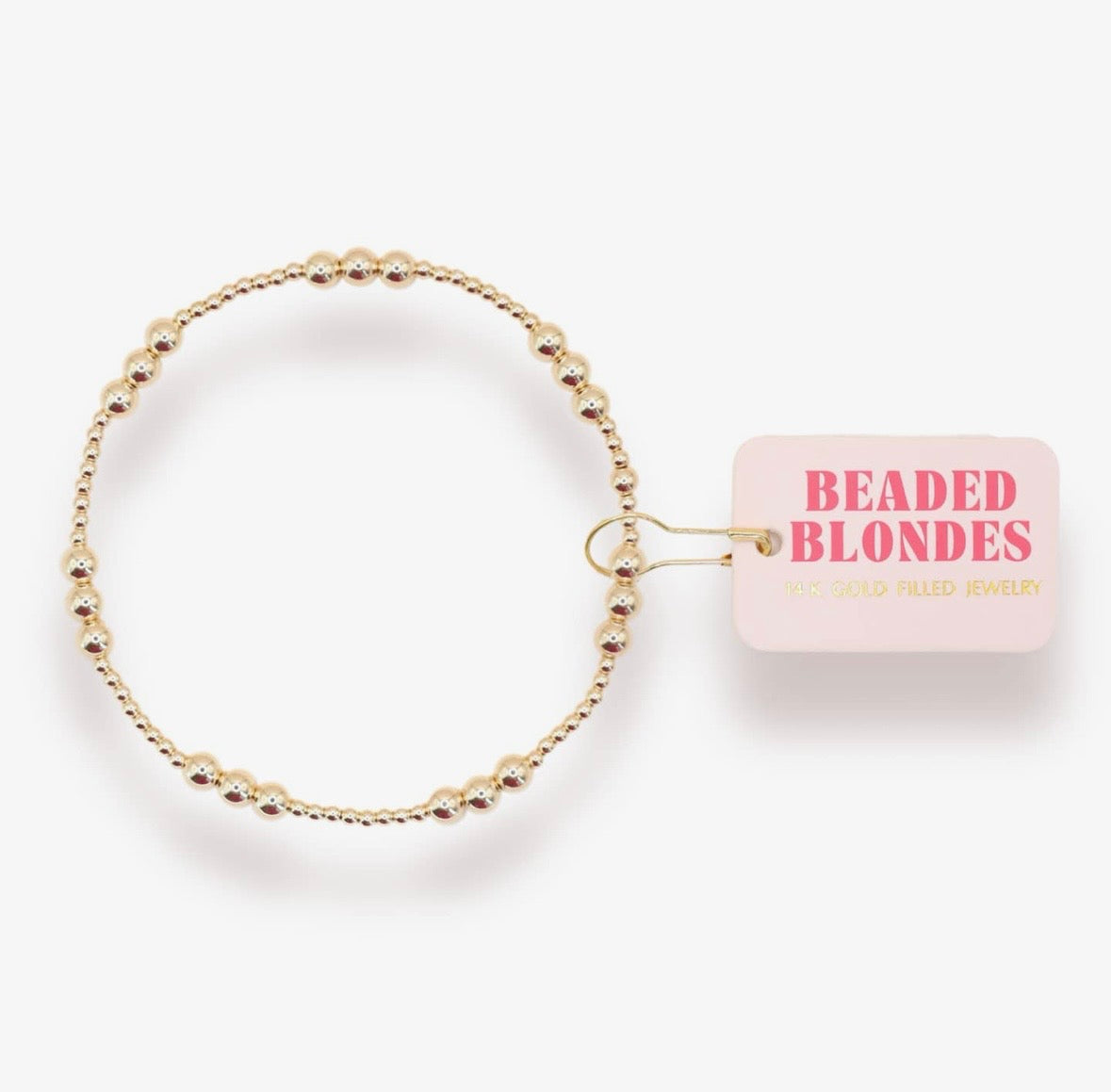 Beaded Blondes-ILY Gold Bracelet