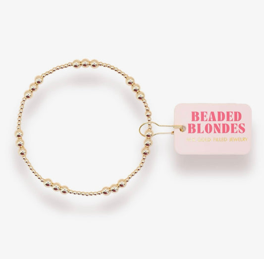 Beaded Blondes-ILY Gold Bracelet
