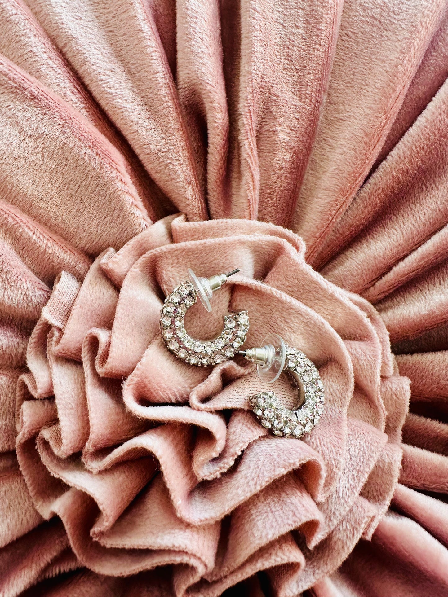 Dainty Crystal Hoops