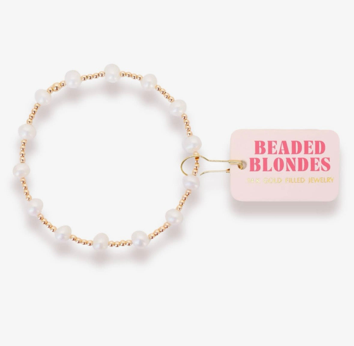 Beaded Blondes- Gold Lolo Pearl Bracelet
