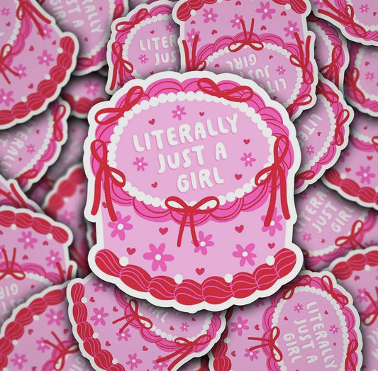 Just a Girl Sticker