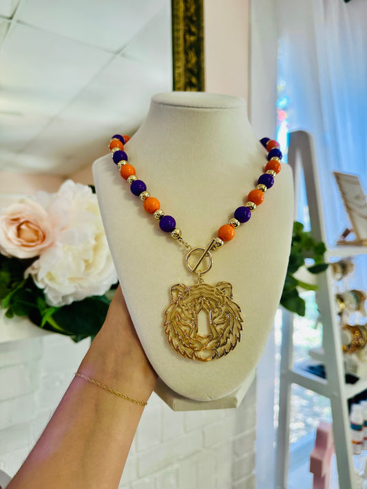 Tiger Bead Necklace