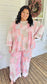 Pink Polly Patchwork Print Pullover