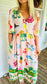 Pink Paradise Midi Dress