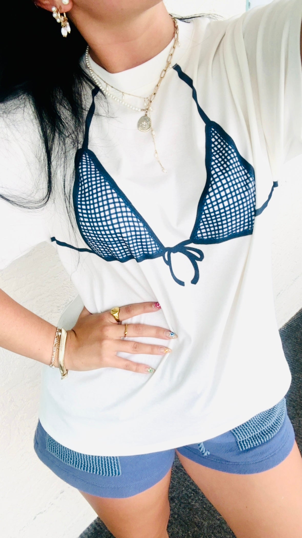 Bikini Printed Oversize Tee