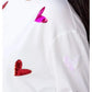 PLUS- Mary Square Sequin Heart Sweatshirt
