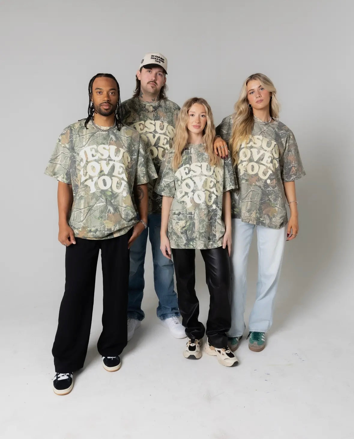 Camouflage “Jesus Loves You” Tee
