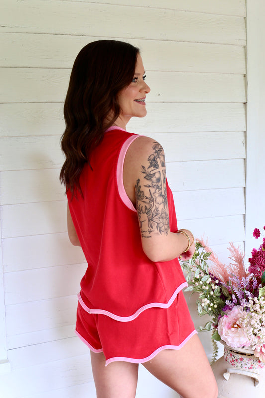 Mineral Wash Pink & Red Set