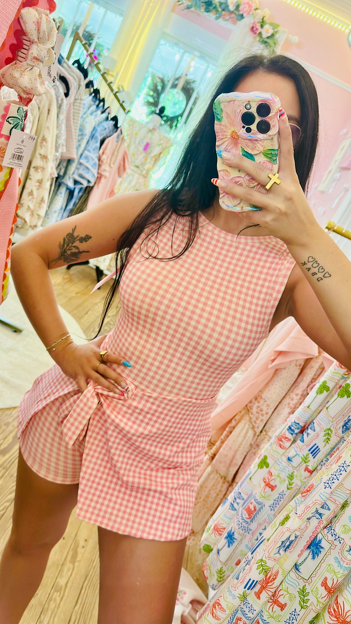 Sporty Gingham Dress