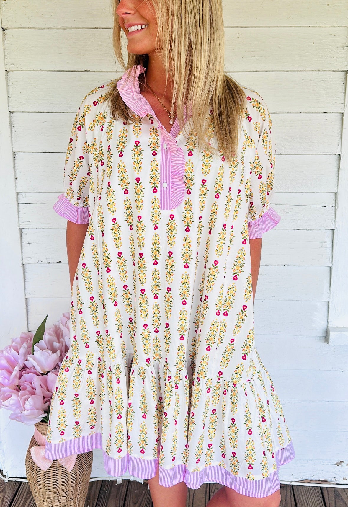The Soft Blossom Mini Dress