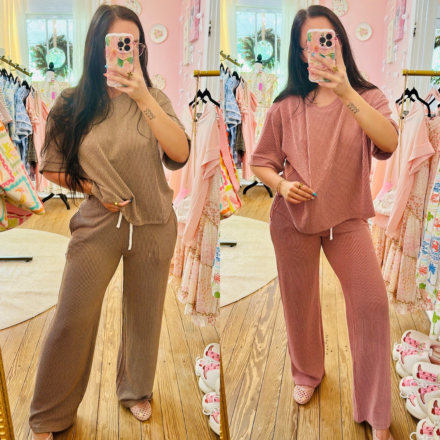 Raised Rib Matching Set
