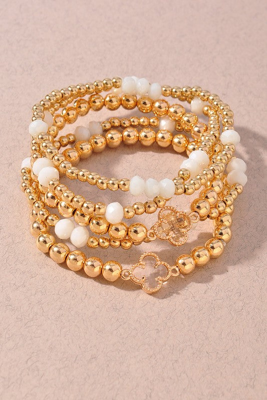 Four Leaf Clover Gold Bracelet
