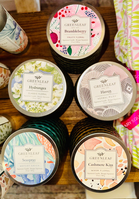 Green Leaf Signature Candle