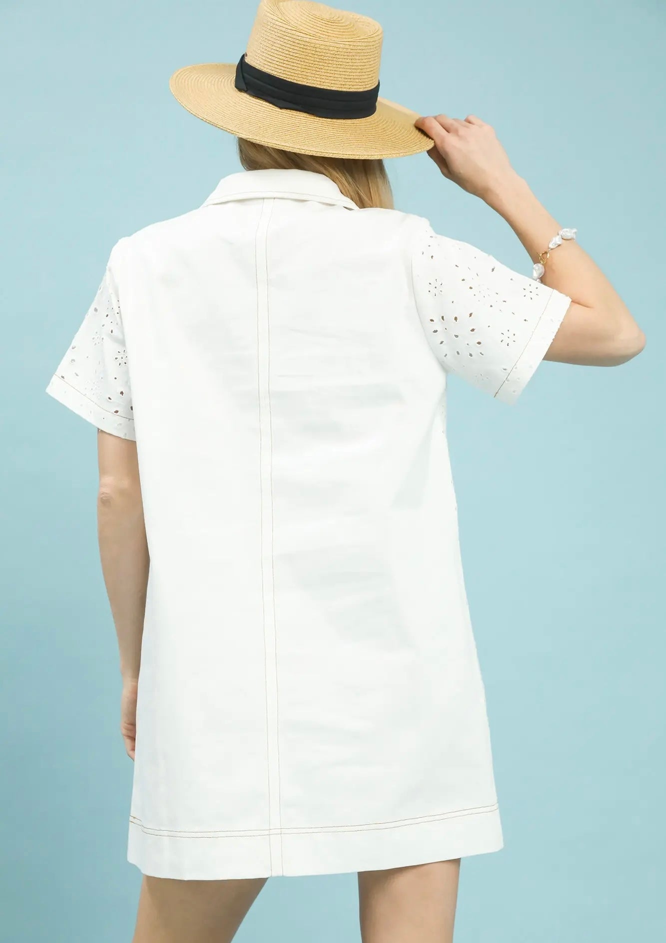 Short Sleeve Shift Dress