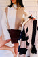 Color Block Mock Sweater