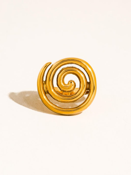 Spiral Statement Ring