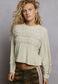 Balloon Sleeve Knit Top