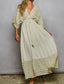 Textured Linen Maxi Dress