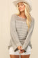 Open Weave Shoulder Sweater