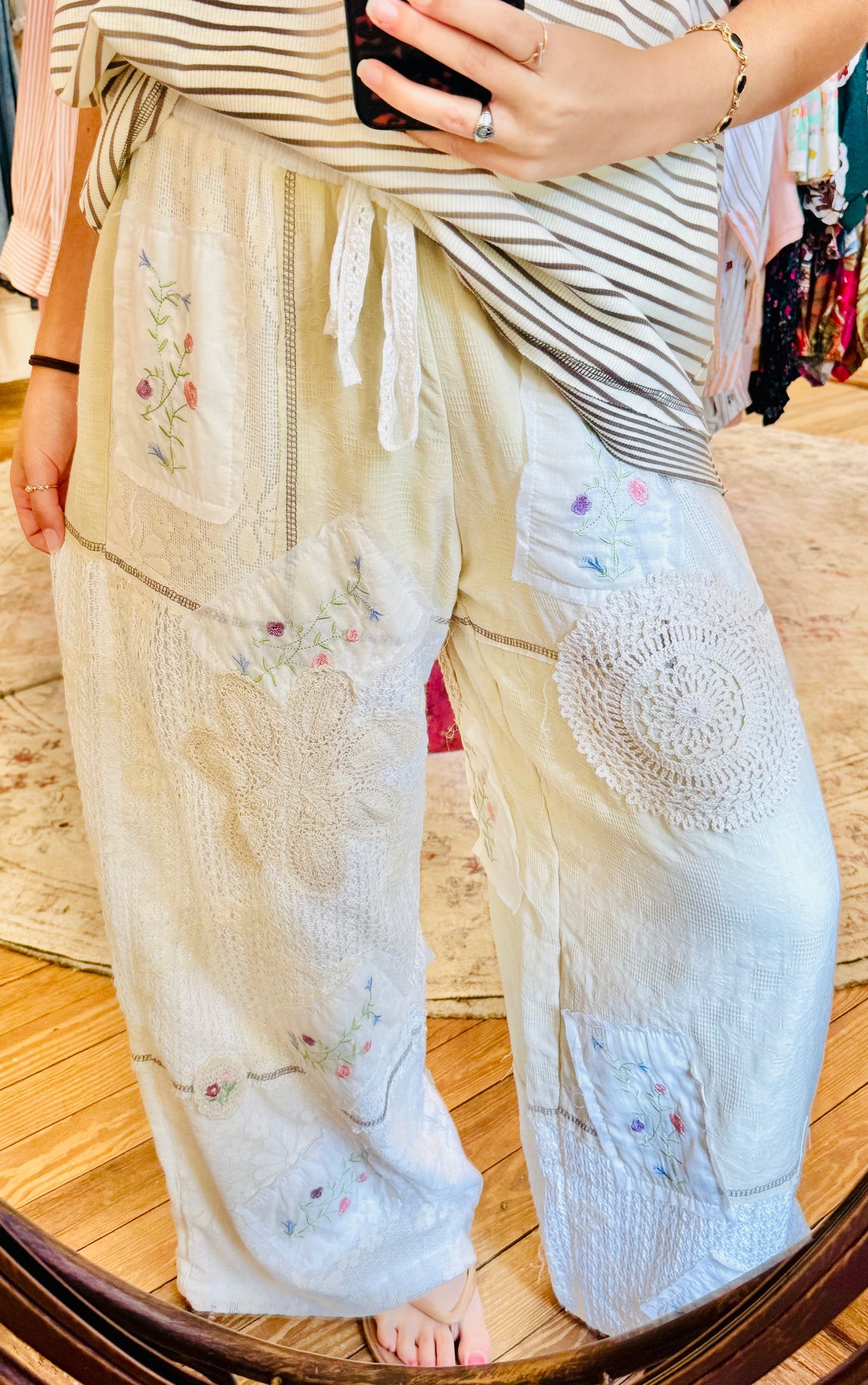 Mary May Patch Detail Pants