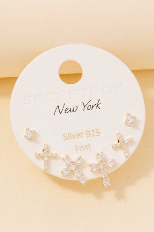 Cross Stud Earrings