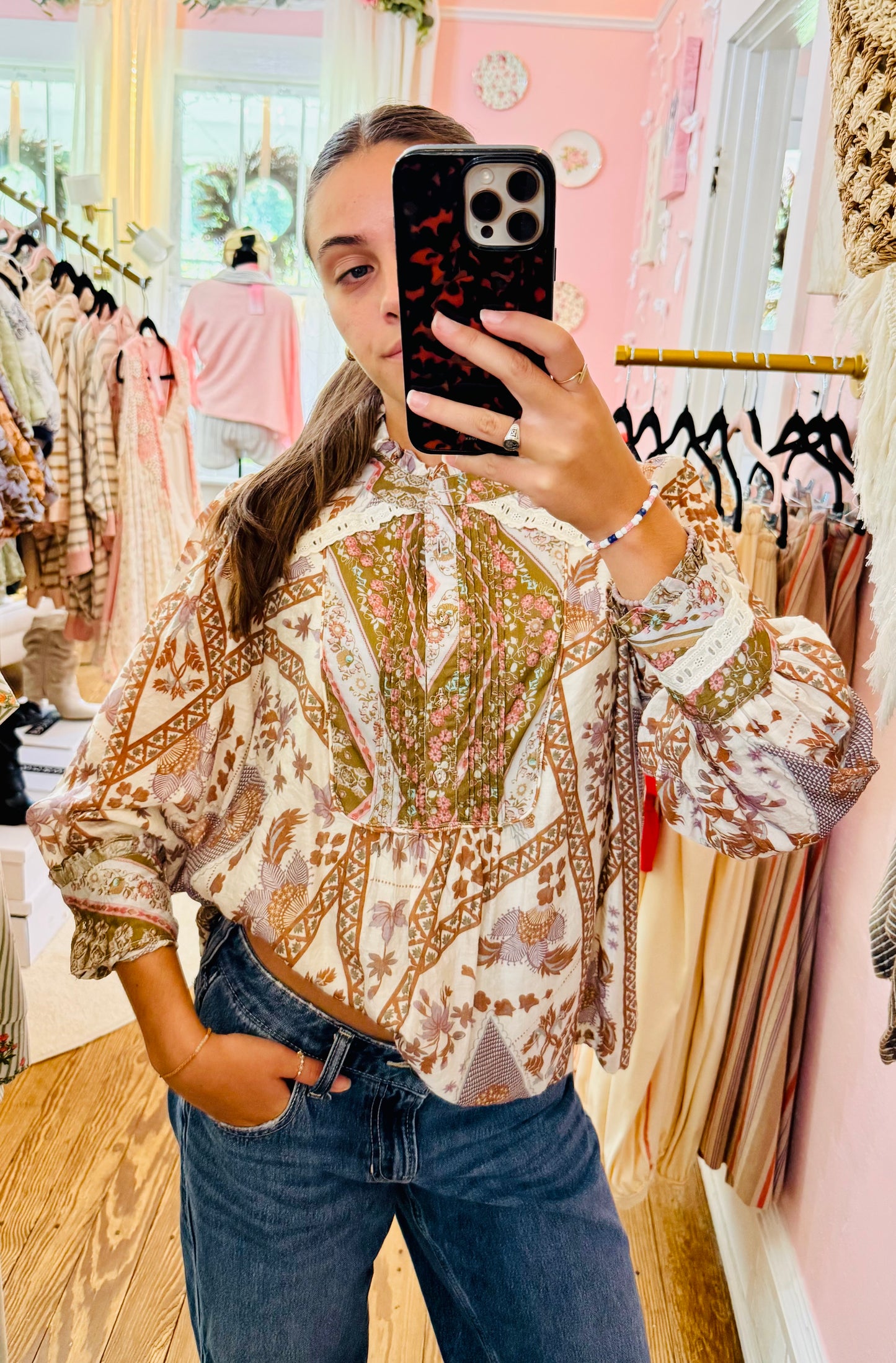 Wanderlust Patchwork Blouse