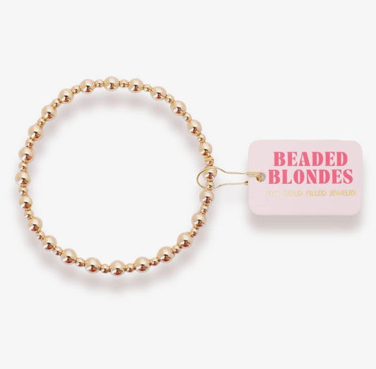 Beaded Blondes- Katy Gold Bracelet
