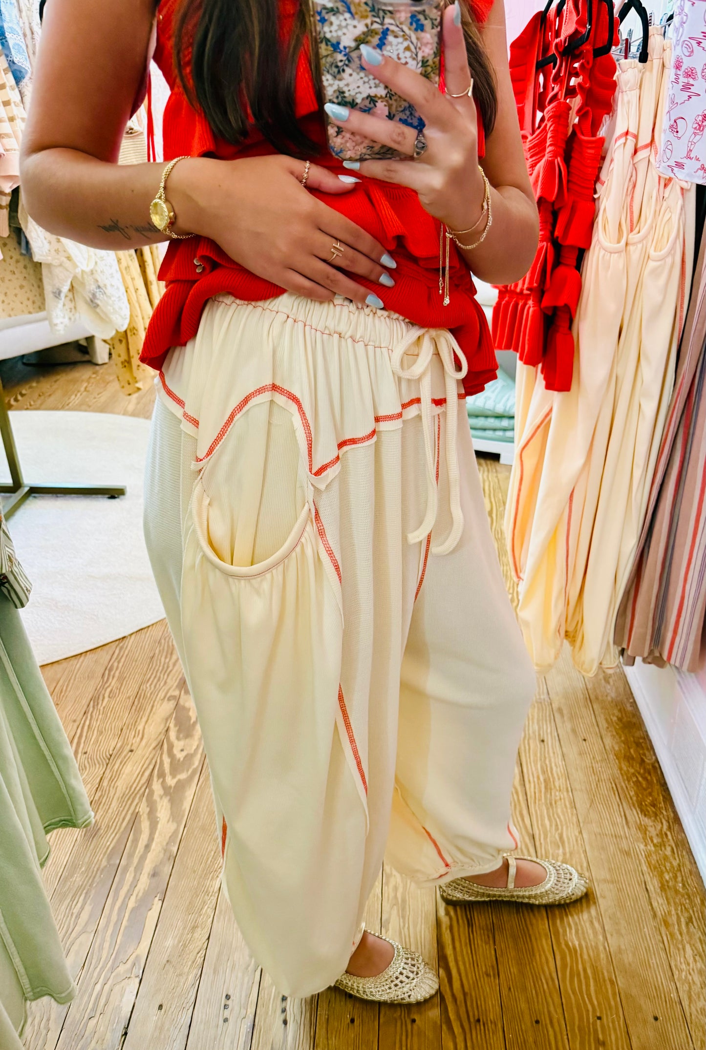 Cherry Thread Pants