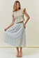 Cream Smocked Ruffle Top