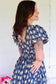 Navy Floral Print Dress