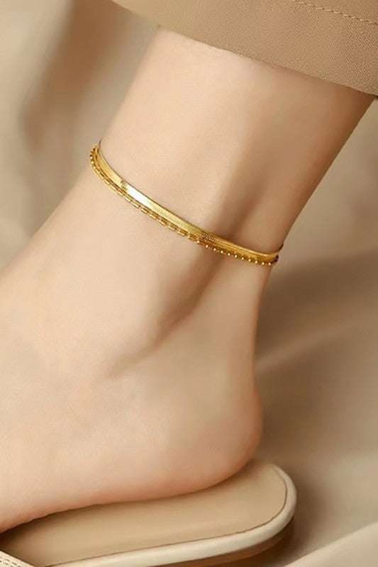 Layered Anklet