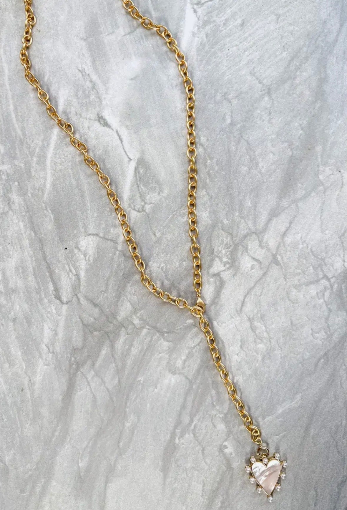 Spotted Heart Necklace