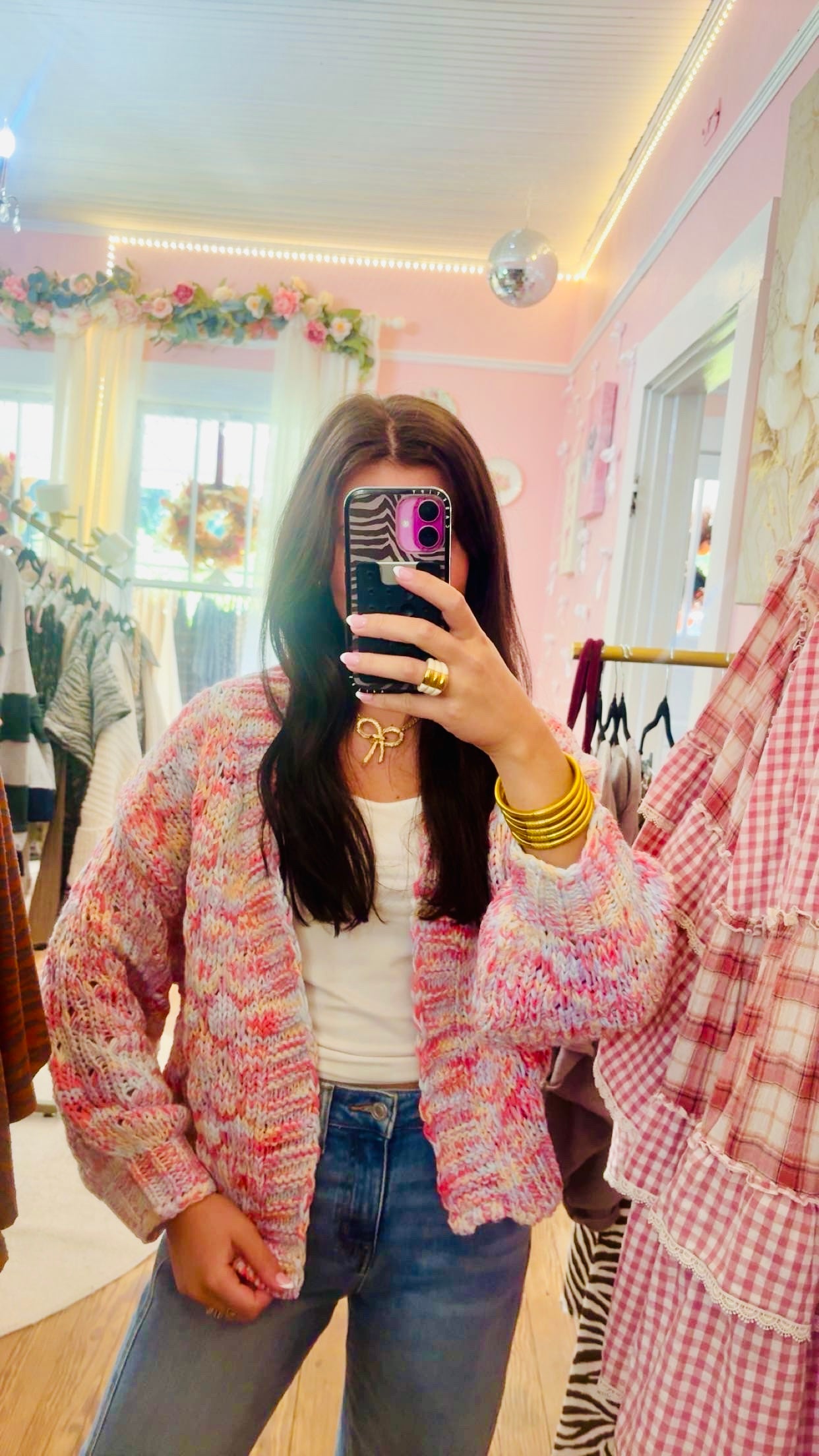 Cotton Candy Confetti Cardigan