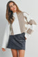 Color Block Mock Sweater