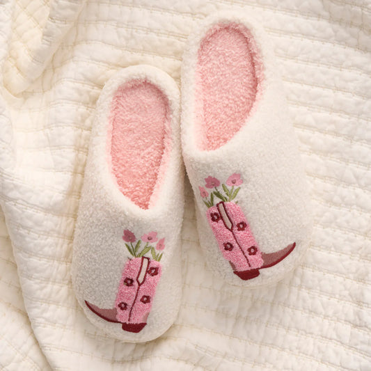 The Darling Effect-Cowgirl Boot Slippers