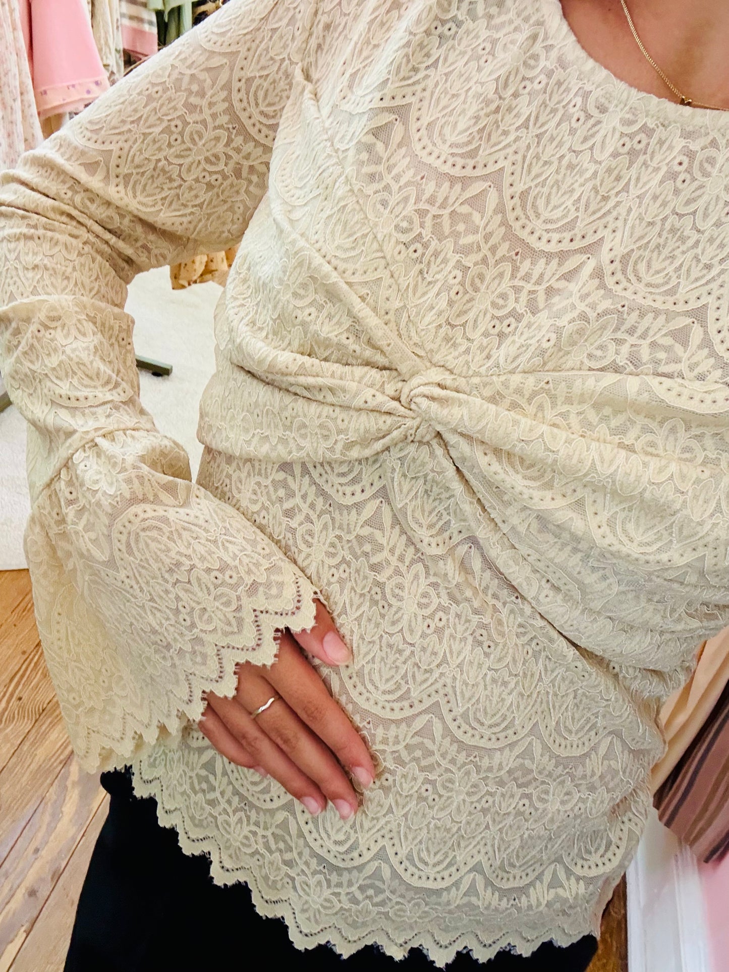 Molly Lace Long Sleeve Top