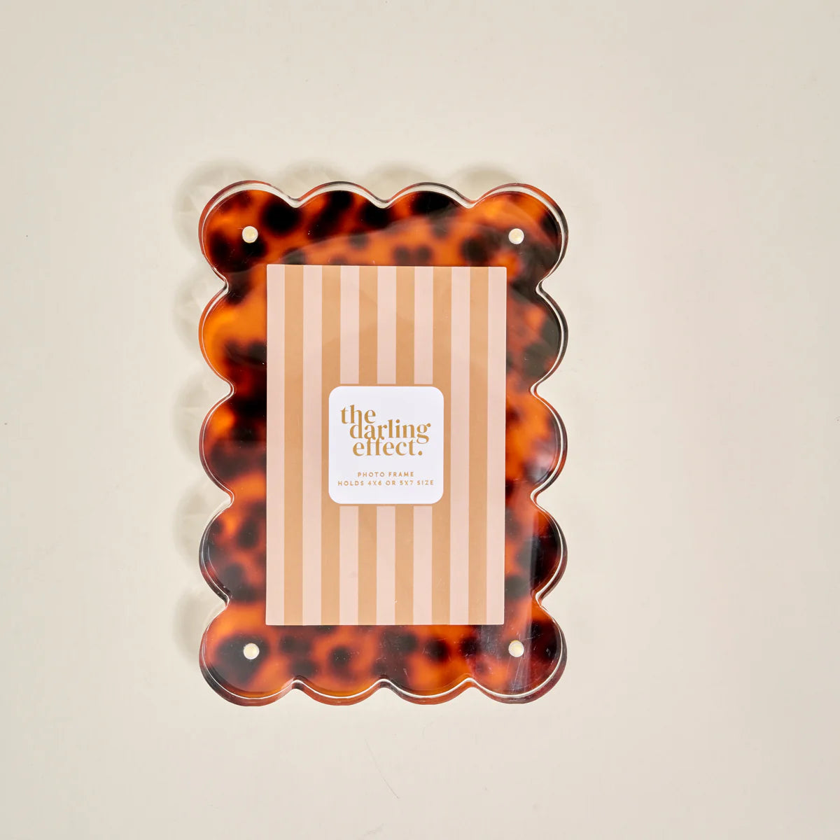 The Darling Effect- Rectangle Scalloped Acrylic Frame
