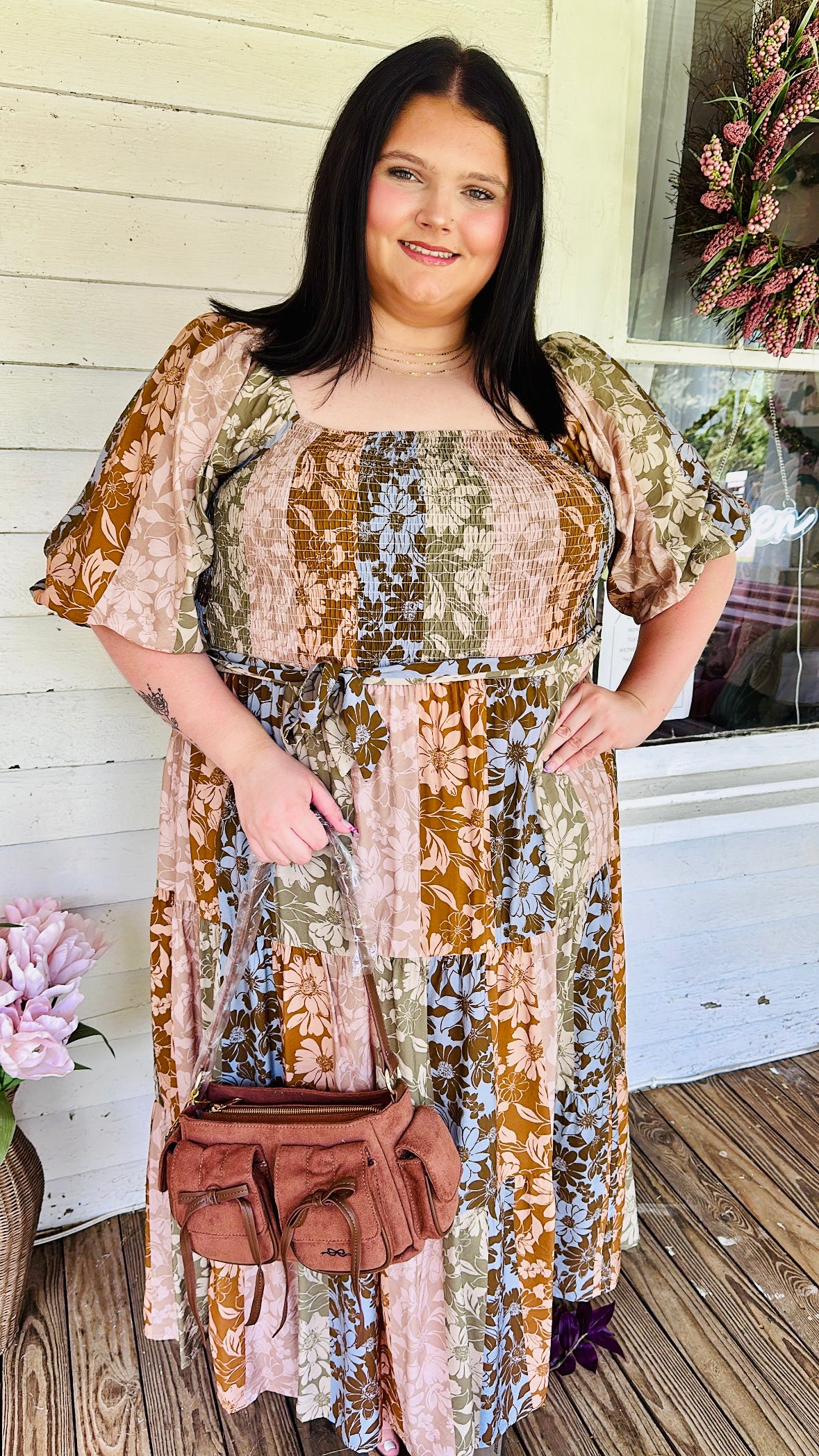 Fall Medley Midi Dress