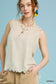 Linen Frayed Top