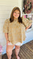PLUS- Floral Babydoll Blouse