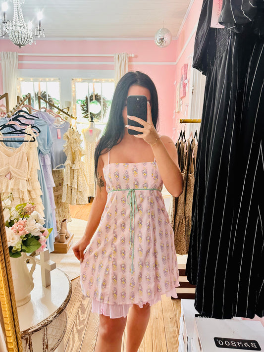 Blooming Mini Dress